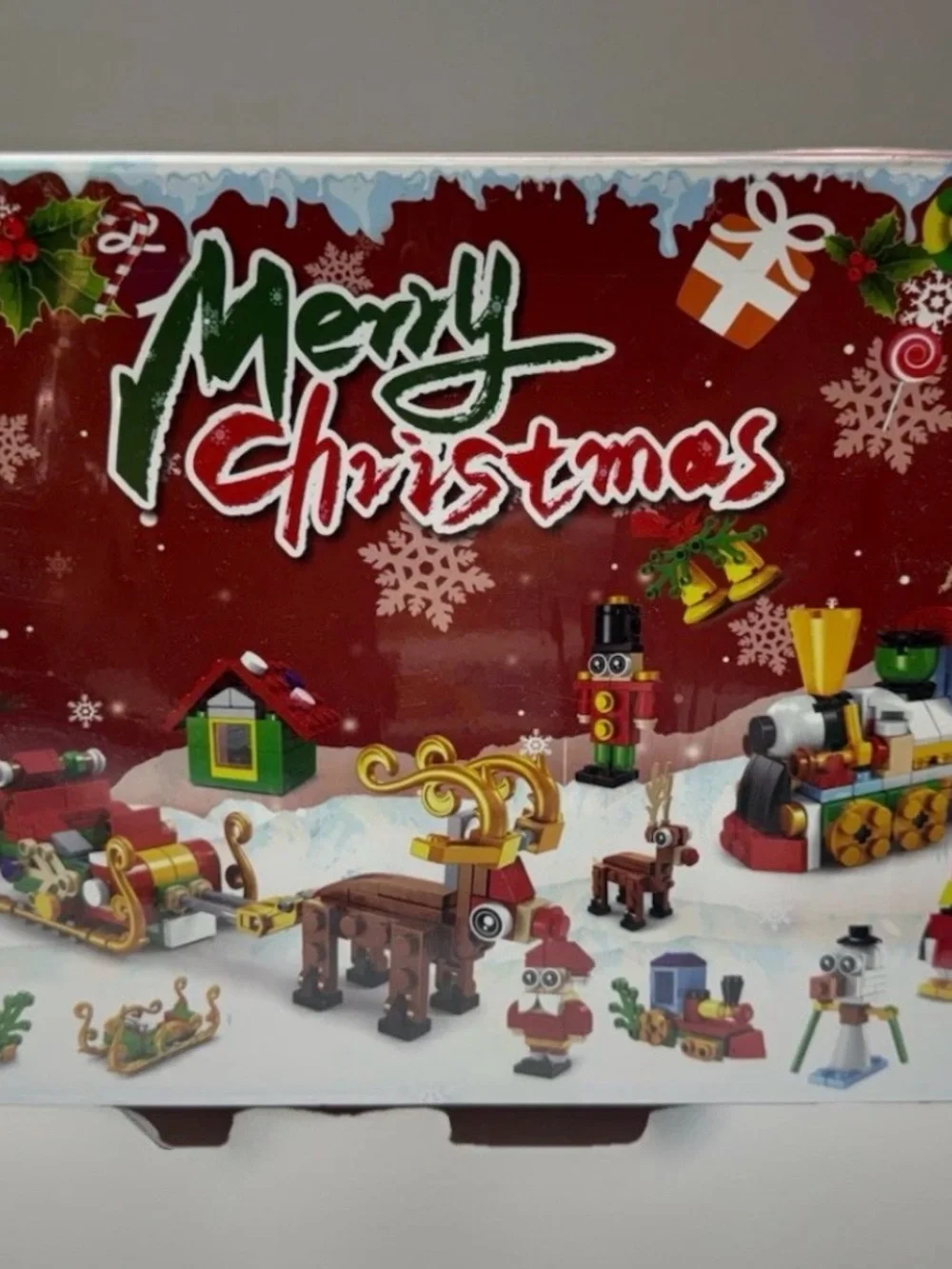 Christmas Building Blocks Set Santa Reindeer Tree Holiday Toy Kit NEW Sealed
